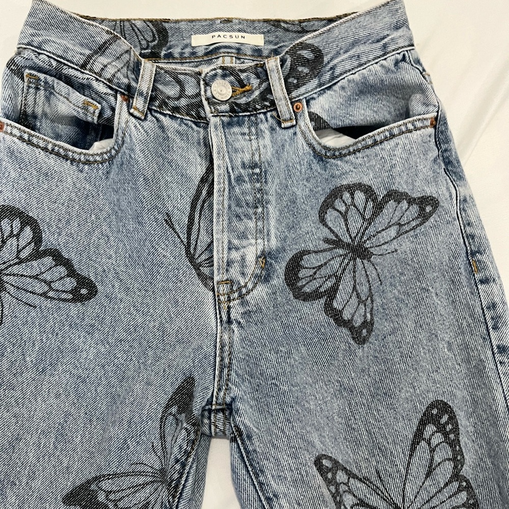 pacsun butterfly jeans